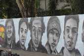 Grafite em homenagem às vítimas do atentado em Suzano (SP)