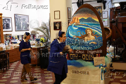 Gay-Odin chocolate factory pays tribute to Naples's rich history and chocolate-making tradition,during the celebration of the city's 2,500th anniversary.