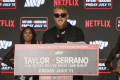 Boxers Katie Taylor vs. Amanda Serrano 3 kickoff press conference