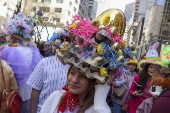 Easter Parade and Bonnet Festival takes place outside St. Patrick's Cathedral