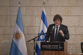 El presidente argentino, Javier Milei, visita Israel