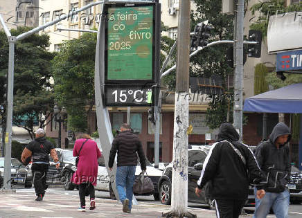 Manhã fria na capital paulista