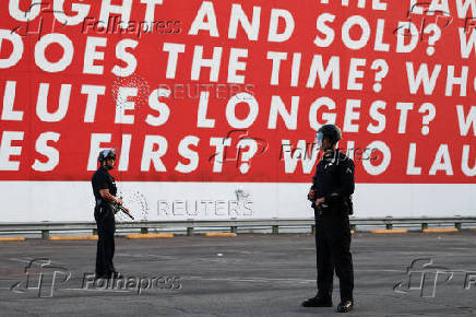 Protest against federal immigration sweeps, in Los Angeles