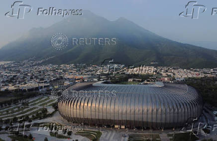 BBVA Stadium, a FIFA 2026 World Cup host venue, in Guadalupe