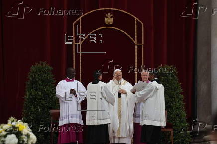 Pope Leo XIV presides over mass outside Rome's Archbasilica of Saint John Lateran