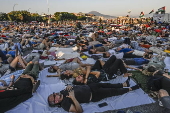 Flash mob in Naples for Gaza victims