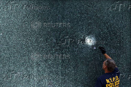 Aftermath of a deadly mass shooting in Manhattan, in New York City