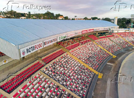 Vista aérea do estádio Santa Cruz (Arena Eurobike)