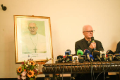 Coletiva de imprensa na catedral da Sé - Morte do  Papa Francisco