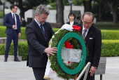 Denmark's King Frederik X pays respects to atomic bomb victims at Hiroshima Peace Memorial Park