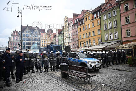 Conference League - Final - Real Betis & Chelsea fans gather in Wroclaw