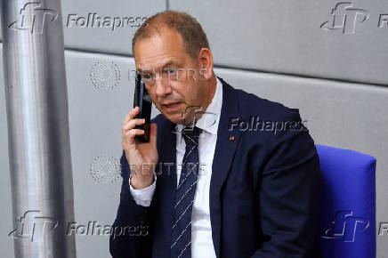 A session of the lower house of parliament Bundestag in Berlin