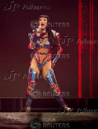 Katy Perry performs at the Kia Forum in Inglewood, California