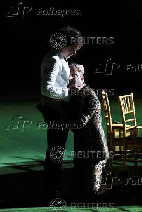 Dress rehearsal of Hugo von Hofmannsthal's drama Jedermann in Salzburg