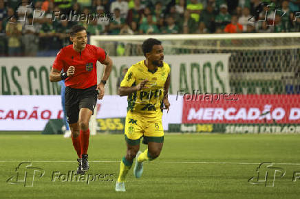 Match between Palmeiras and Mirassol for the Brazilian football championship