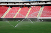 The Akron stadium, which will be one of the three venues in Mexico for the 2026 FIFA World Cup in North America, near Guadalajara