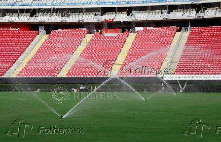 The Akron stadium, which will be one of the three venues in Mexico for the 2026 FIFA World Cup in North America, near Guadalajara