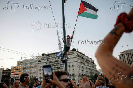 Pro-Palestinian protest in Athens