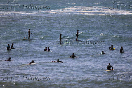 Ressaca do mar no Rio de Janeiro.