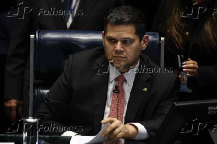 Sessão plenária do Senado Federal sob a presidência de Davi Alcolumbre