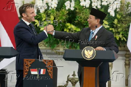 France's President Emmanuel Macron visits Indonesia