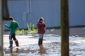 As chuvas aumentaram o nível do rio Jacuí, que ultrapassou a cota de inundação nas ilhas de Porto Alegre  - RS
