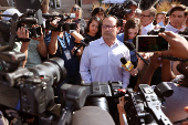 Victim father Steve Goncalves reacts to the expected guilty plea of suspect Bryan Kohberger in Boise