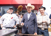 At the Calgary Stampede in Calgary