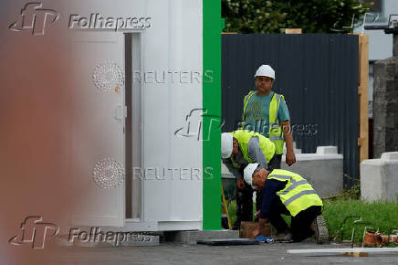 Excavation at the site of Bon Secours Mother and Baby Home, where bodies of 796 babies were uncovered, in Tuam