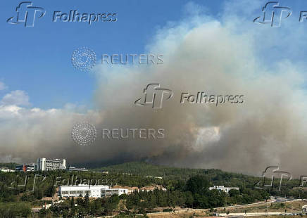 Wildfire in Turkey's northwestern Canakkale province