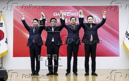 Candidates in South Korea's opposition party leadership race
