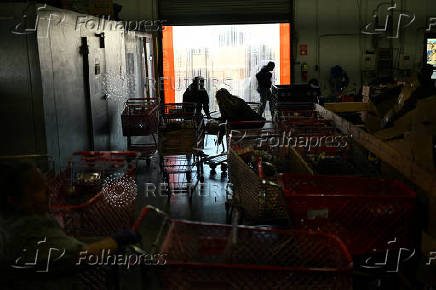 Food pantry is busy, weeks into the continuing U.S. government shutdown, in Commerce City