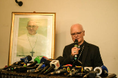 Coletiva de imprensa na catedral da Sé - Morte do  Papa Francisco