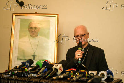 Coletiva de imprensa na catedral da Sé - Morte do Papa Francisco