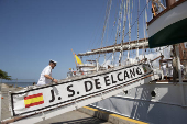 El Juan Sebastián Elcano sale de Santo Domingo con la princesa Leonor rumbo a Nueva York