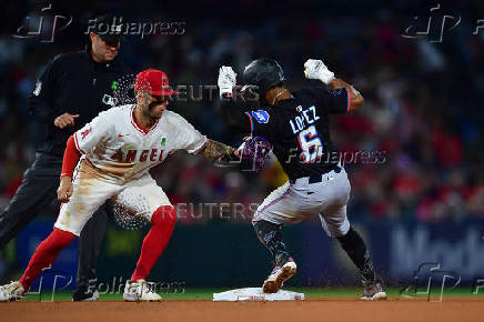 MLB: Miami Marlins at Los Angeles Angels