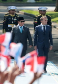 France's President Emmanuel Macron visits Indonesia