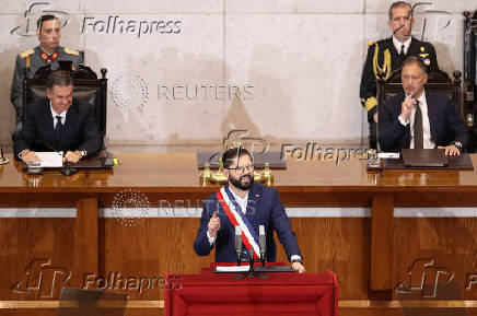 Chile's President Boric delivers his annual speech to the nation at the National Congress building in Valparaiso