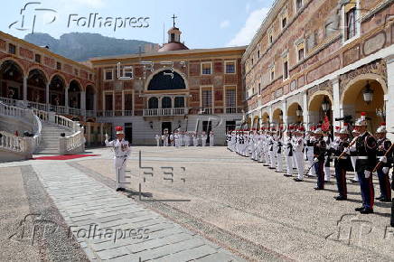 French President Macron visits Monaco