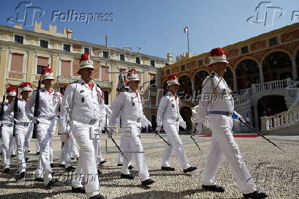 French President Macron visits Monaco