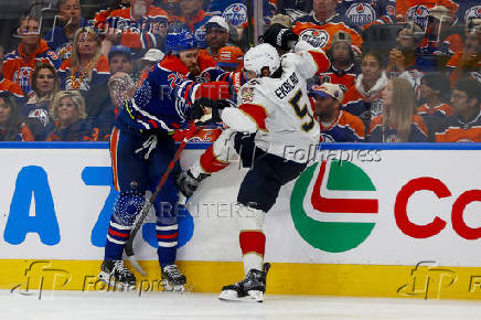 NHL: Stanley Cup Final-Florida Panthers at Edmonton Oilers