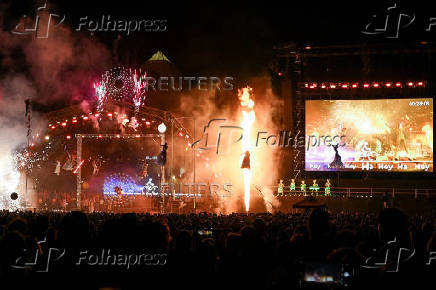 Glastonbury Festival in Britain