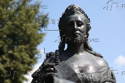 The Monument to Russian Empress Catherine the Great in Podolsk