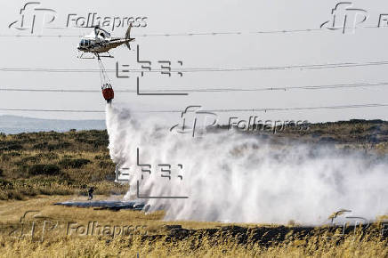 Incendio en las proximidades de Urraca-Miguel, barrio anexionado de Ávila