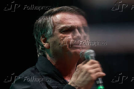 Jair Bolsonaro no seminário nacional de comunicação do Partido Liberal
