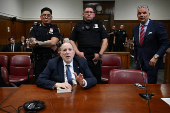 Harvey Weinstein appears at Manhattan Criminal Court for his sexual assault trial, in New York City