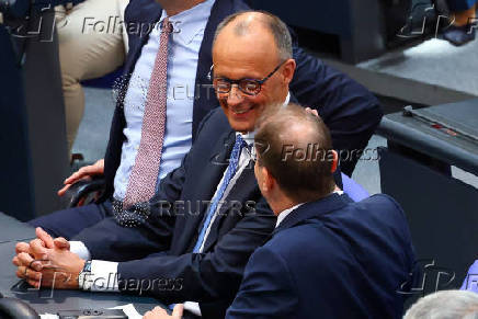 Election of a new German Chancellor, in Berlin