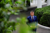 U.S. Transportation Secretary Sean Duffy speaks to the media in Washington