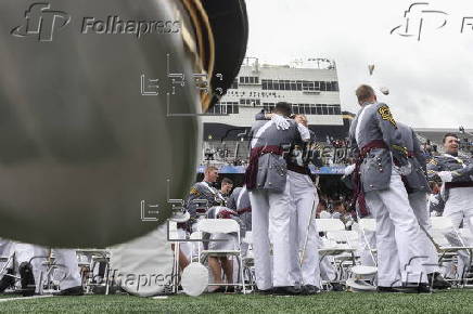 US President Trump delivers commencement address at US Military Academy