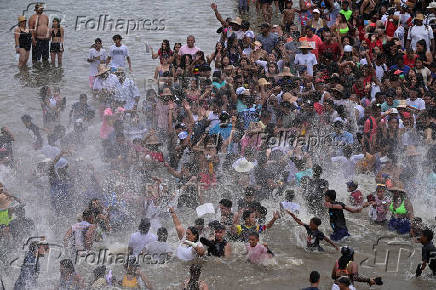 People celebrate Saint John the Baptist, in Ocumare de la costa